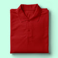 Polo T-Shirt: Bric Red Half Sleeve