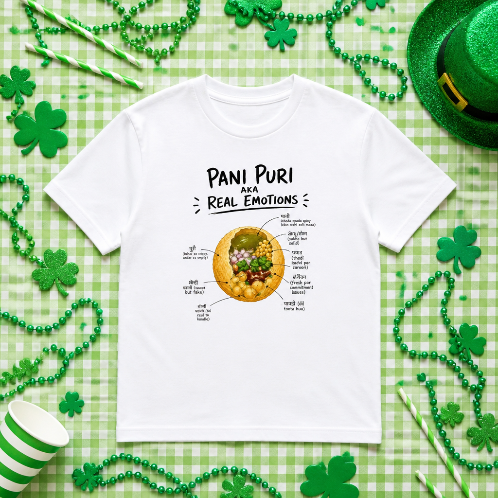 Pani Puri Emotions T-Shirt