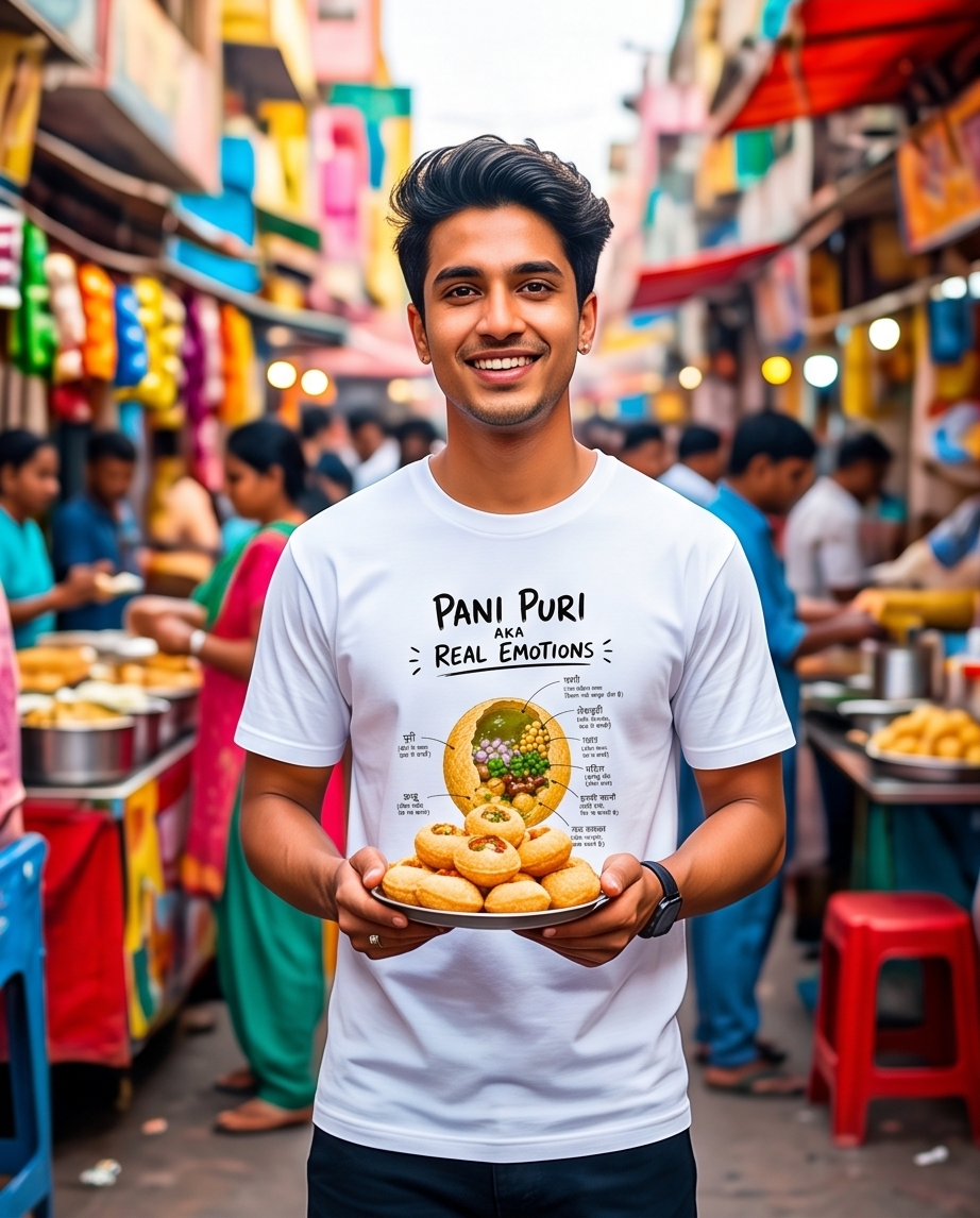 Pani Puri Emotions T-Shirt