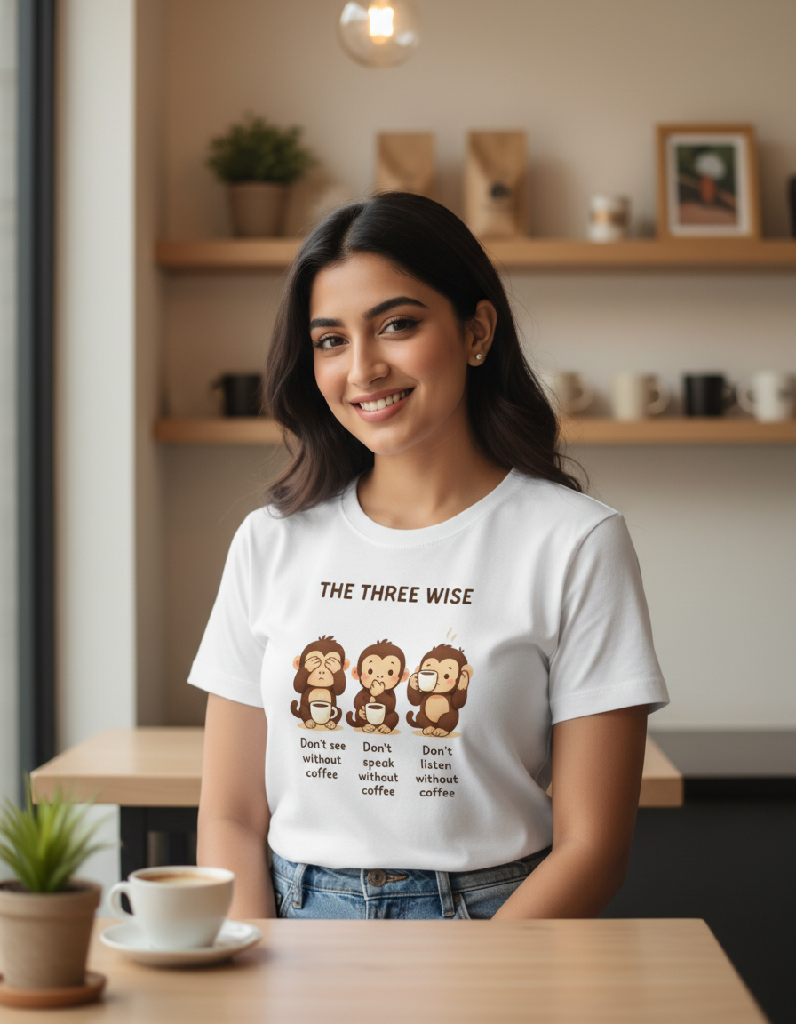 Three Wise Coffee T-Shirt
